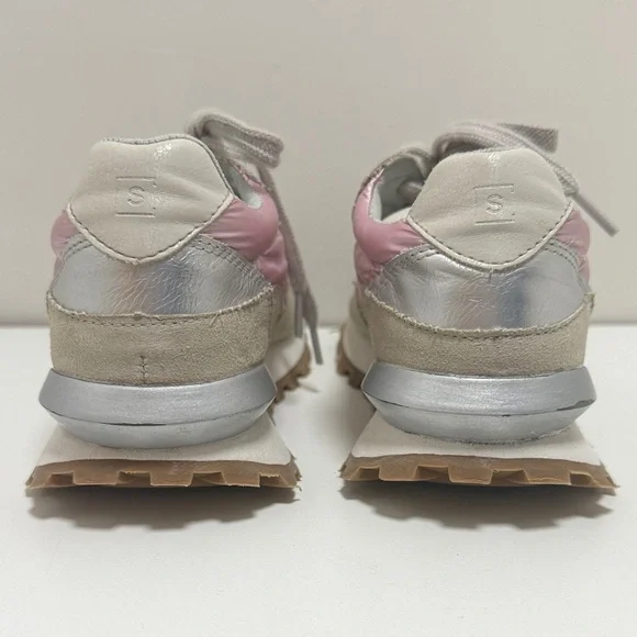 .ShuShop PHOEBE Kids Pink Metalic Sneaker Sz 1 - Picture 6 of 14